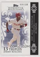 Jimmy Rollins (2007 MLB Superstar - 20 Triples) #/150