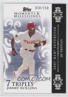 Jimmy Rollins (2007 MLB Superstar - 20 Triples) #/150