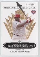 Ryan Howard (2006 NL MVP - 149 RBIs) #/150