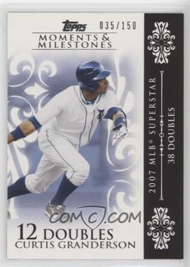 2008 Topps Moments & Milestones - [Base] #41-12 - Curtis Granderson (2007 MLB Superstar - 38 Doubles) /150