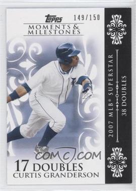 2008 Topps Moments & Milestones - [Base] #41-17 - Curtis Granderson (2007 MLB Superstar - 38 Doubles) /150