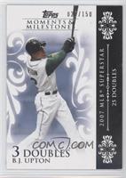 B.J. Upton (2007 MLB Superstar - 25 Doubles) [Noted] #/150