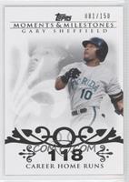 Gary Sheffield (2007 - 450 Career Home Runs (480 Total)) #/150