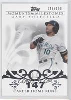 Gary Sheffield (2007 - 450 Career Home Runs (480 Total)) #/150