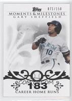 Gary Sheffield (2007 - 450 Career Home Runs (480 Total)) #/150