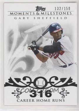 2008 Topps Moments & Milestones - [Base] #52-316 - Gary Sheffield (2007 - 450 Career Home Runs (480 Total)) /150
