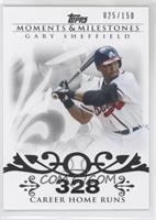 Gary Sheffield (2007 - 450 Career Home Runs (480 Total)) #/150