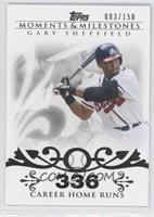 Gary Sheffield (2007 - 450 Career Home Runs (480 Total)) #/150