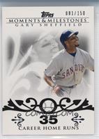 Gary Sheffield (2007 - 450 Career Home Runs (480 Total)) #/150