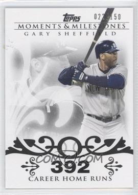 2008 Topps Moments & Milestones - [Base] #52-392 - Gary Sheffield (2007 - 450 Career Home Runs (480 Total)) /150