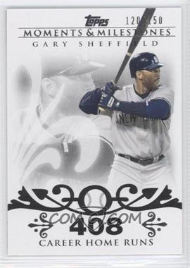 2008 Topps Moments & Milestones - [Base] #52-408 - Gary Sheffield (2007 - 450 Career Home Runs (480 Total)) /150