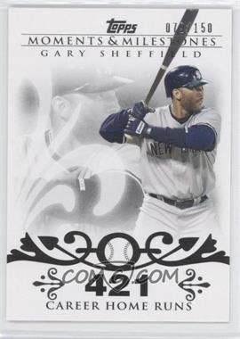 2008 Topps Moments & Milestones - [Base] #52-421 - Gary Sheffield (2007 - 450 Career Home Runs (480 Total)) /150