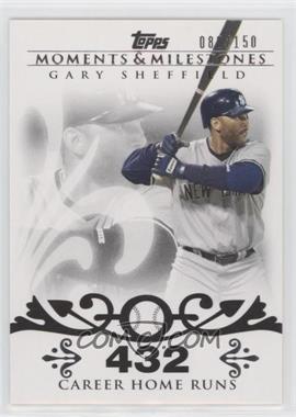 2008 Topps Moments & Milestones - [Base] #52-432 - Gary Sheffield (2007 - 450 Career Home Runs (480 Total)) /150