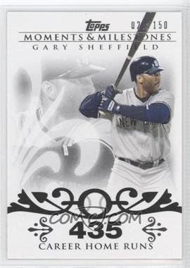 2008 Topps Moments & Milestones - [Base] #52-435 - Gary Sheffield (2007 - 450 Career Home Runs (480 Total)) /150