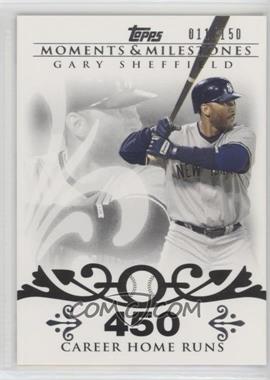 2008 Topps Moments & Milestones - [Base] #52-450 - Gary Sheffield (2007 - 450 Career Home Runs (480 Total)) /150