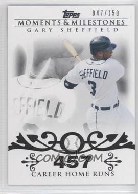 2008 Topps Moments & Milestones - [Base] #52-457 - Gary Sheffield (2007 - 450 Career Home Runs (480 Total)) /150