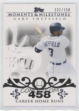 2008 Topps Moments & Milestones - [Base] #52-458 - Gary Sheffield (2007 - 450 Career Home Runs (480 Total)) /150