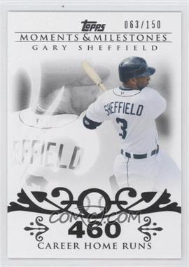 2008 Topps Moments & Milestones - [Base] #52-460 - Gary Sheffield (2007 - 450 Career Home Runs (480 Total)) /150
