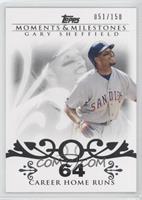 Gary Sheffield (2007 - 450 Career Home Runs (480 Total)) #/150