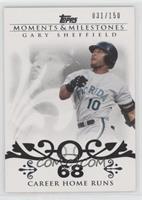 Gary Sheffield (2007 - 450 Career Home Runs (480 Total)) #/150