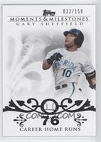 Gary Sheffield (2007 - 450 Career Home Runs (480 Total)) #/150