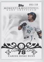 Gary Sheffield (2007 - 450 Career Home Runs (480 Total)) #/150