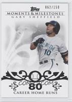 Gary Sheffield (2007 - 450 Career Home Runs (480 Total)) #/150