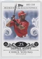 Chris Young (2007 Rookie - 32 Home Runs) #/150