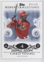 Chris Young (2007 Rookie - 32 Home Runs) #/150