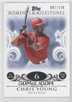 Chris Young (2007 Rookie - 32 Home Runs) #/150