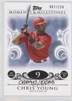 Chris Young (2007 Rookie - 32 Home Runs) #/150