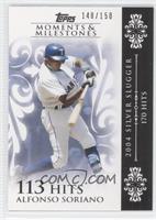 Alfonso Soriano (2004 Silver Slugger - 170 Hits) #/150