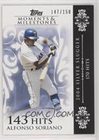 Alfonso Soriano (2004 Silver Slugger - 170 Hits) #/150