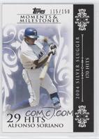 Alfonso Soriano (2004 Silver Slugger - 170 Hits) #/150