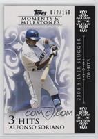 Alfonso Soriano (2004 Silver Slugger - 170 Hits) #/150