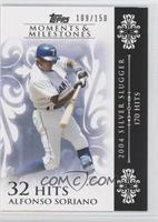 Alfonso Soriano (2004 Silver Slugger - 170 Hits) #/150