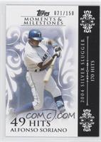 Alfonso Soriano (2004 Silver Slugger - 170 Hits) #/150