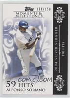 Alfonso Soriano (2004 Silver Slugger - 170 Hits) #/150