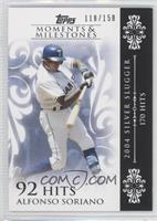 Alfonso Soriano (2004 Silver Slugger - 170 Hits) #/150