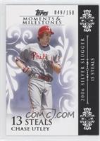 Chase Utley (2006 Silver Slugger - 15 Steals) #/150