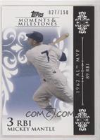 Mickey Mantle (1962 AL MVP - 89 RBIs) #/150