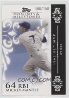 Mickey Mantle (1962 AL MVP - 89 RBIs) #/150