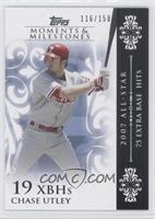 Chase Utley (2007 All-Star - 75 Extra Base Hits) #/150