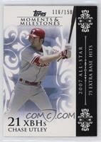 Chase Utley (2007 All-Star - 75 Extra Base Hits) #/150