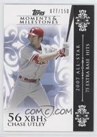Chase Utley (2007 All-Star - 75 Extra Base Hits) #/150
