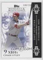 Chase Utley (2007 All-Star - 75 Extra Base Hits) #/150