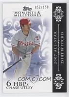 Chase Utley (2007 All-Star - 25 Hit by Pitches) #/150