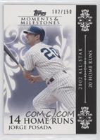 Jorge Posada (2002 All-Star - 20 Home Runs) #/150