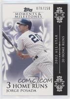 Jorge Posada (2002 All-Star - 20 Home Runs) #/150