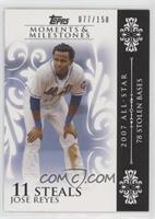 Jose Reyes (2007 All-Star - 78 Stolen Bases) #/150